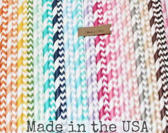 Paper Straws, Pick Your colors, 500 Bulk Straws, Made in USA, Wholesale Wedding Party Supplies, Baby Shower Drinking Straws, Cake Pop Sticks