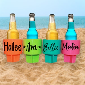 Beach Spiker Cup holder personalized Beach sand spiker Bachelorette party bridesmaids gift beach girls weekend personalized bridesmaids gift