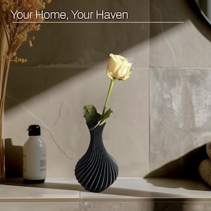 Contemporary 3D Printed Vase | Lightweight Decorative Vase | Boho Minimalist Decor