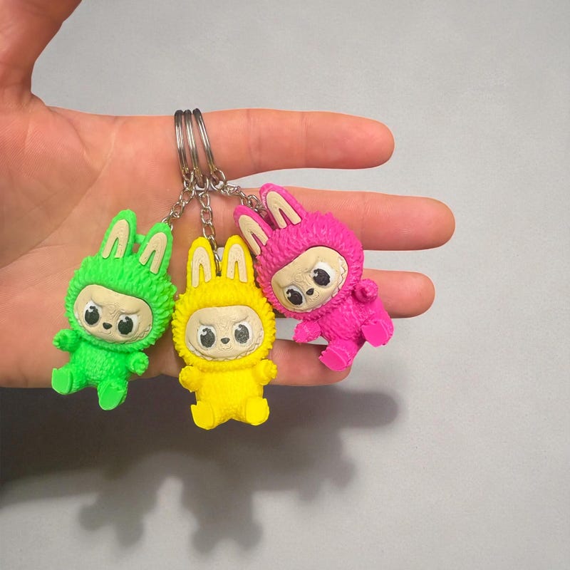 Labobo Keychain Price Pink Labubu Doll Keychain - Etsy UK