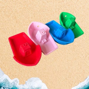 3D Printed Bath Toy Boat – Floating Boat Toy for Kids, Toddler Water Play, Eco-Friendly Plastic - Kids summer toy