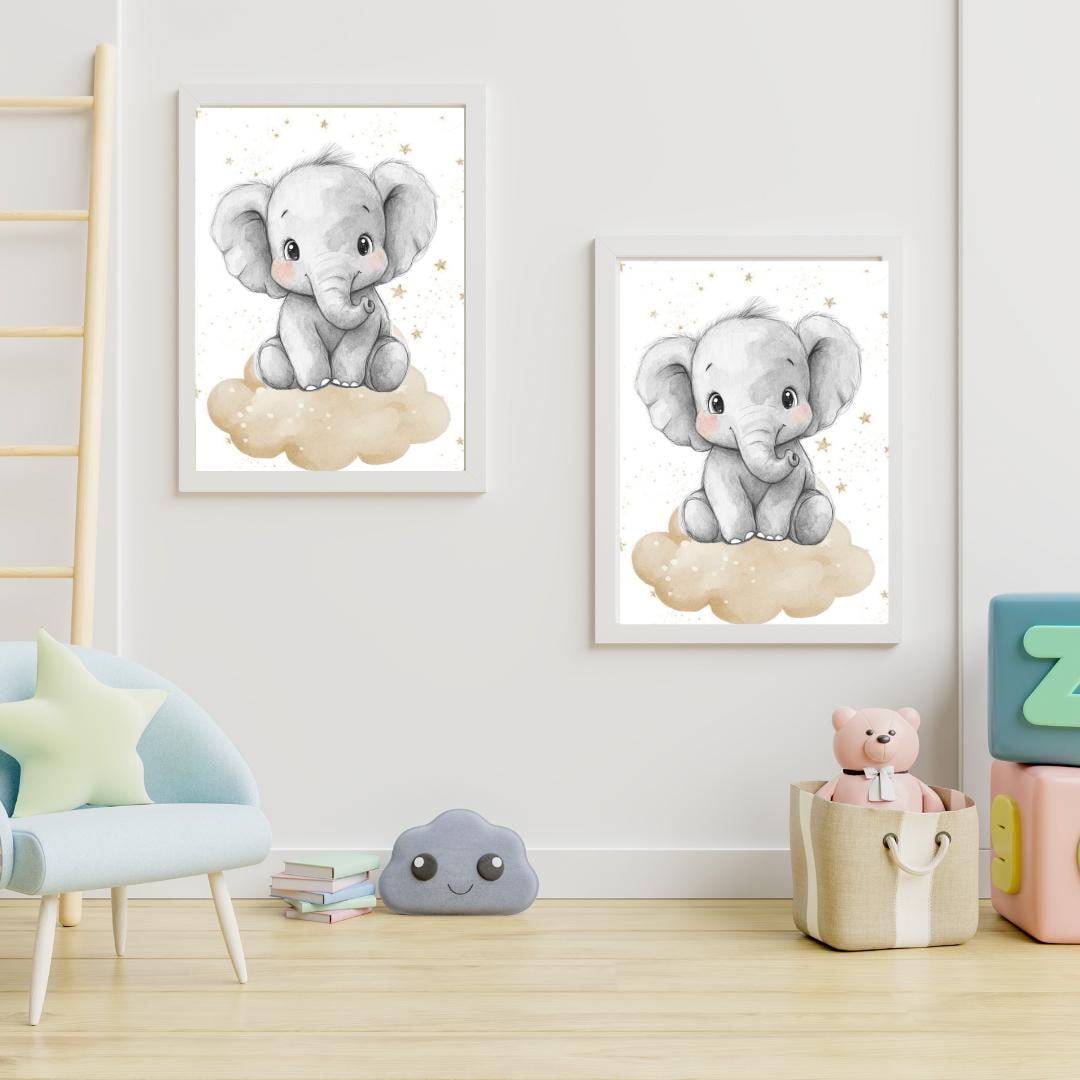 Elephant Nursery Wall Decornull