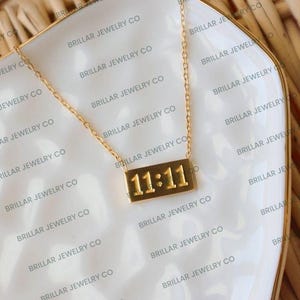 11:11 Angel Number Necklace, Sterling Silver Lucky Date Necklace, Make A Wish, Minimalist Lucky Charm Necklace, Unique Necklace, Spiritual Jewelry Mother's Day Gift