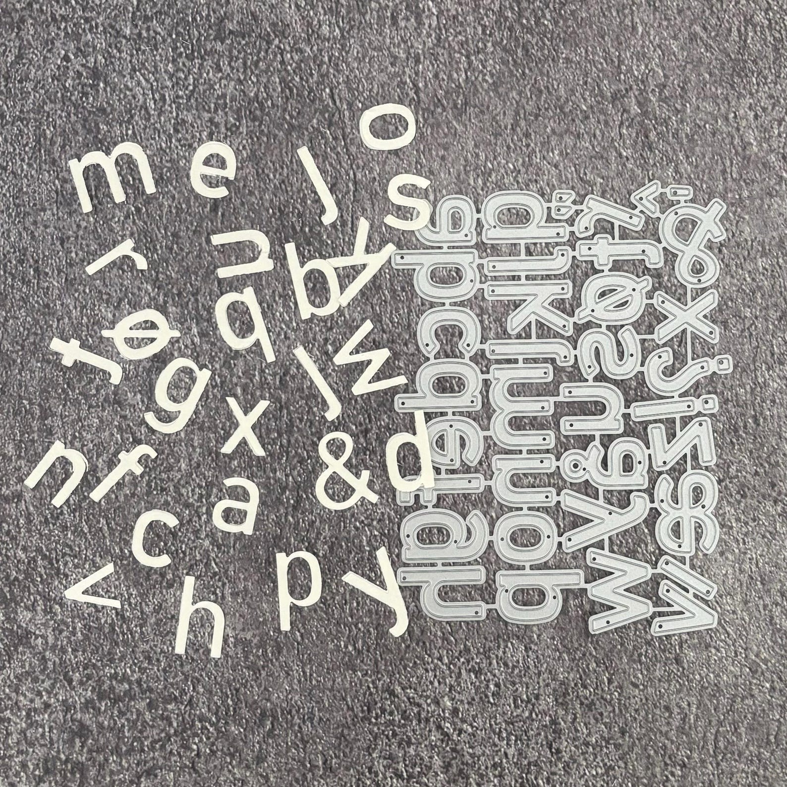 Die Letters 26 Letters Die Cuts | Lowercase Alphabet Cutting Dies | Letters With ...