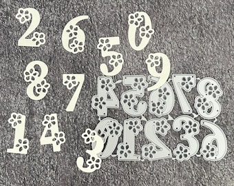Numbers Cutting Dies | Birthday 0~9 Numbers for Card Making Stencil | Die Cuts for Card Making