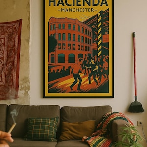 Hacienda Manchester Print – Limited Edition Retro Club Culture Poster (100 only)