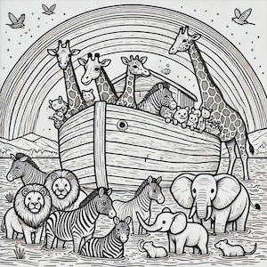 Little Hands, Big Faith: Christian Coloring Books for Kids | Engaging Bible Story Printables | Digital Download