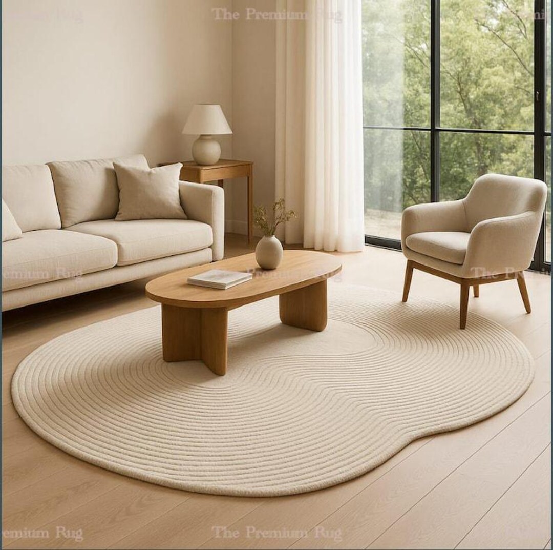 Unique Modern Loop and Cut Design Irregular Shaped Hand-tufted Wool ...