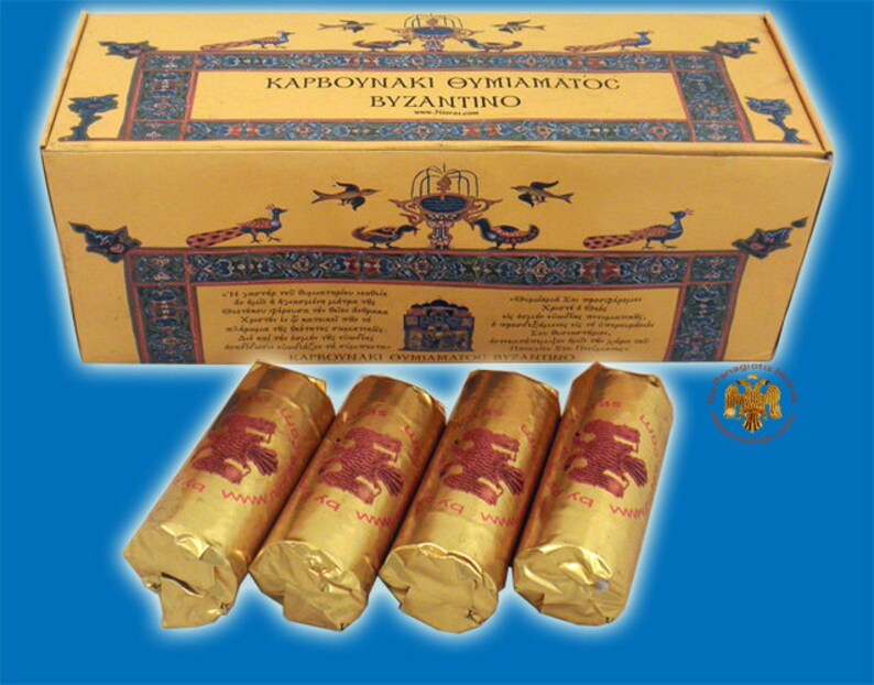 Incense Coal Byzantine 35mm Made by Panagiotis Nioras 120 Coal Etsy
