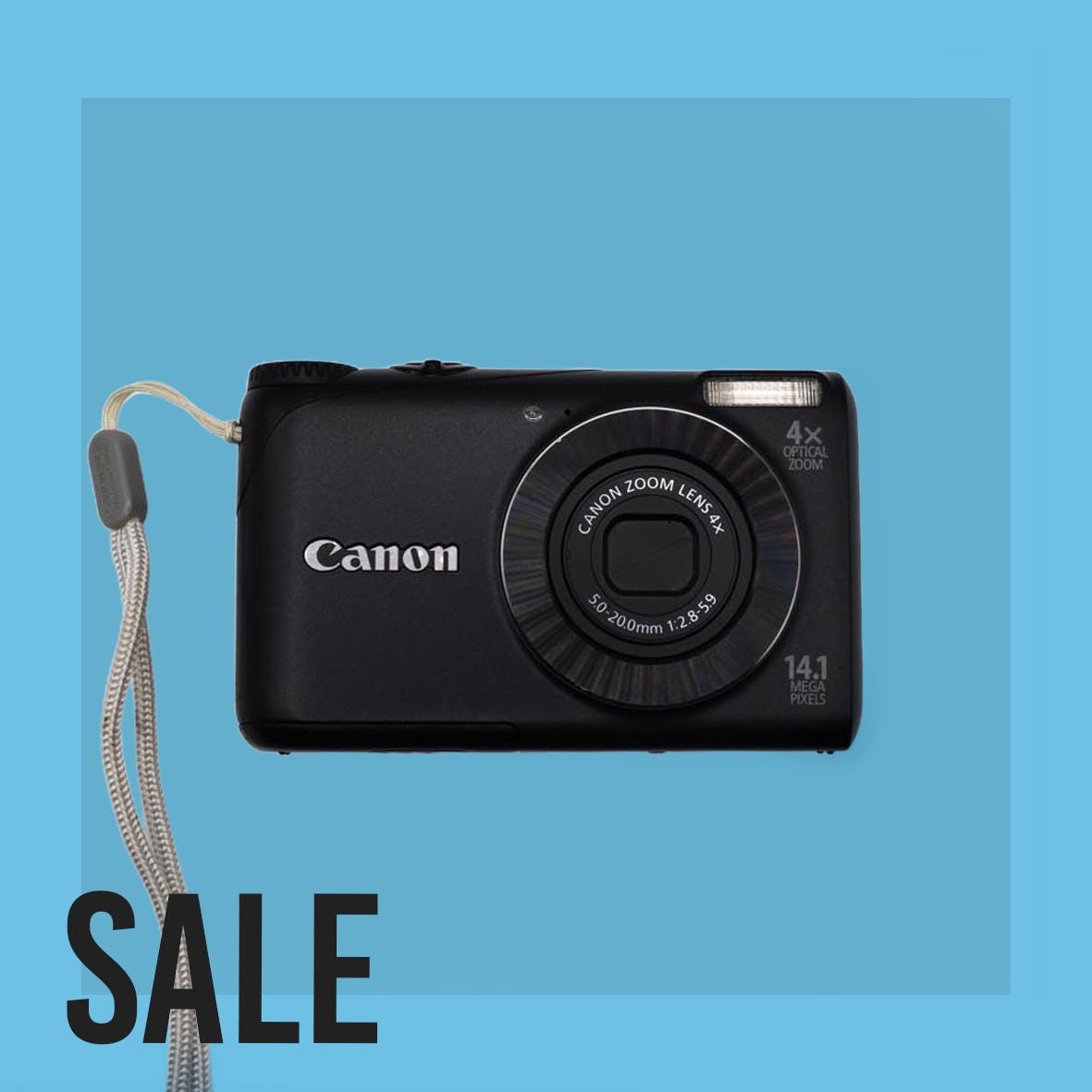 ほぼ新品⭐︎Canon PowerShot S100 Canon Powershot S100 Digital Camera Black Tested W/Battery