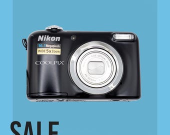 Red Nikon Coolpix A10 Digital Camera Y2K Bundle - Etsy India