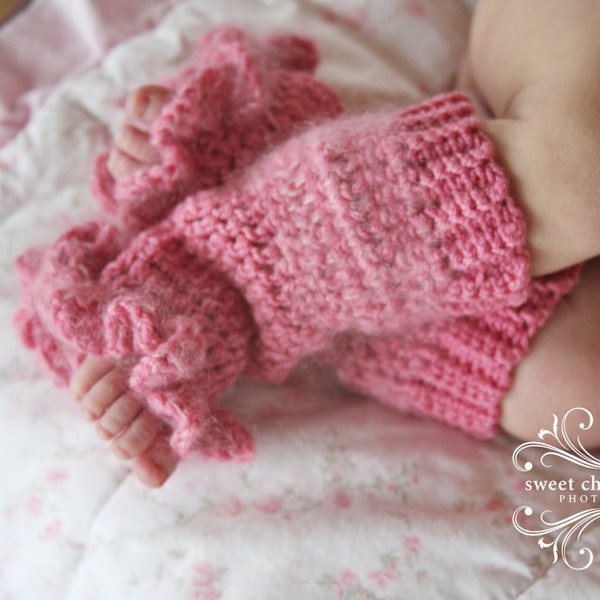 Preciously Pink Newborn Leg Warmers