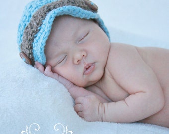 Little Boy Blue Newborn Newsboy Hat