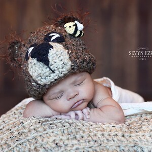 Bears and the Bees Newborn Hat image 4