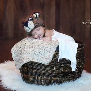 Bears and the Bees Newborn Hat image 2