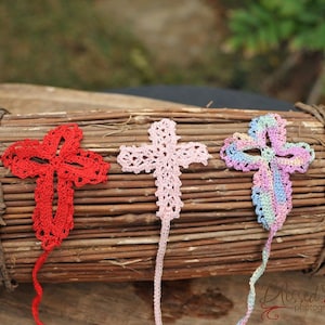 Crochet Cross Bookmarks