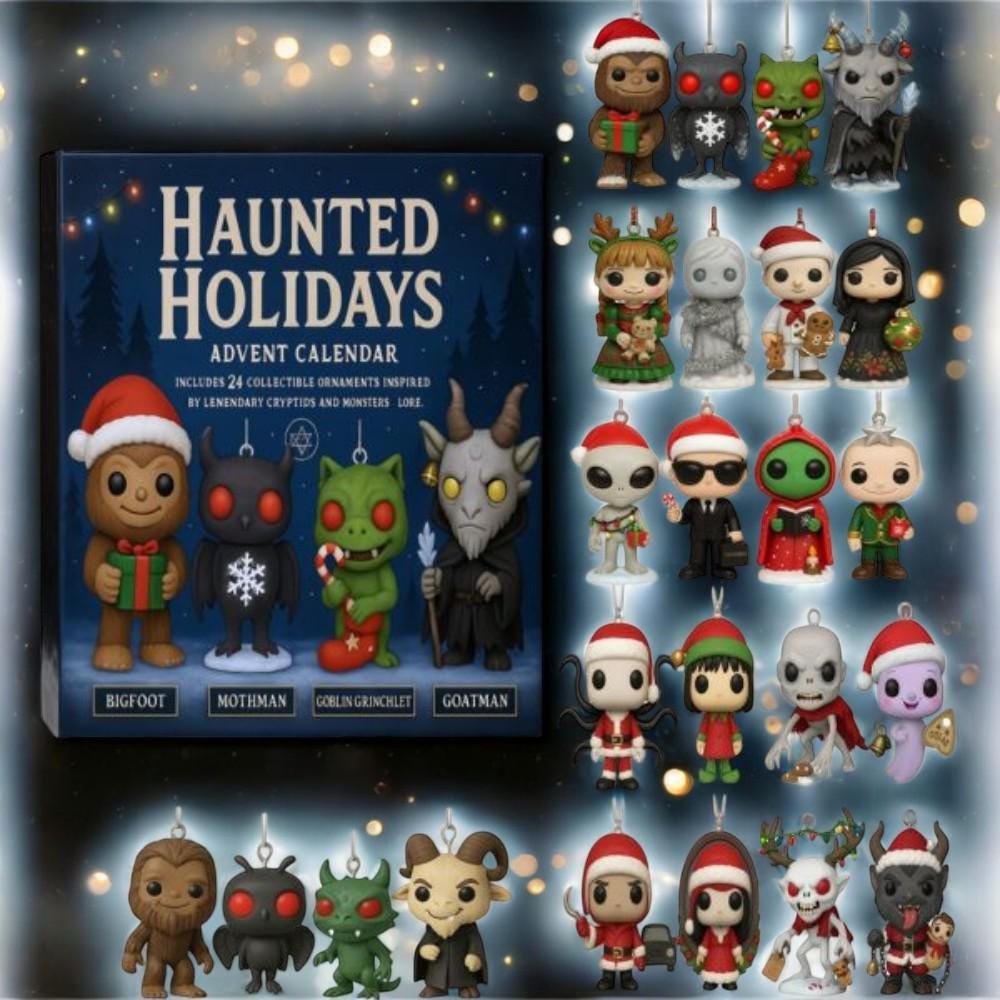 Discover Haunted Holidays 2025 Advent Calendar, Spooky Christmas Countdown Box, Countdown Box, 24 Days of Xmas Surprises, Christmas Gifts