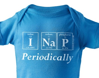 I Nap Periodically Baby Bodysuit – Science Periodic Table Outfit