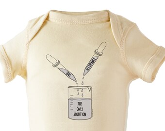 Love & Acceptance Baby Bodysuit: Science Gift for Peaceful Planet