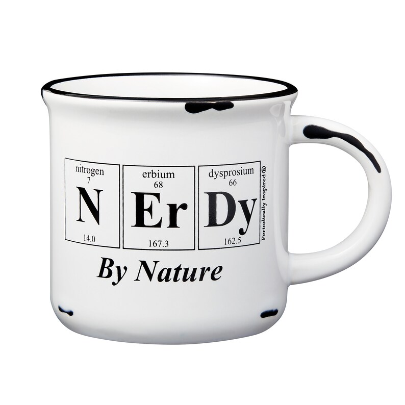 NERDY by NATURE Periodic Table Coffee Cup by Periodically Etsy