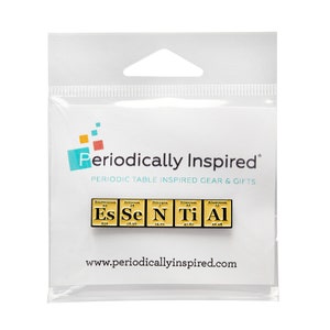Periodic Table ESSENTIAL Enamel Lapel Pin by Periodically Inspired For Healthcare Professionals image 2