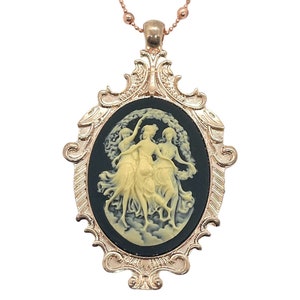 Timeless Three Graces Cameo Necklace Heirloom Quality Jewelry image 3