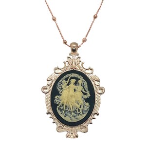 Timeless Three Graces Cameo Necklace Heirloom Quality Jewelry image 7