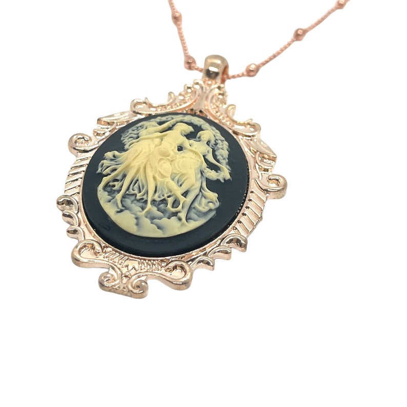 Timeless Three Graces Cameo Necklace Heirloom Quality Jewelry image 4