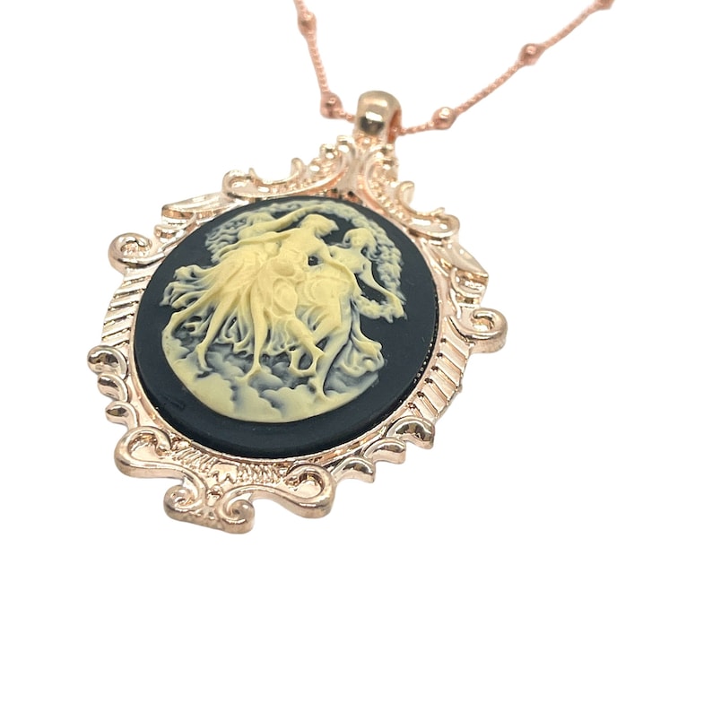 Timeless Three Graces Cameo Necklace Heirloom Quality Jewelry image 6