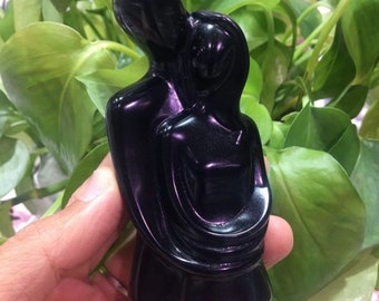 Obsidian Lovers Statue, Bride Groom Gift, Gifts for Girlfriend