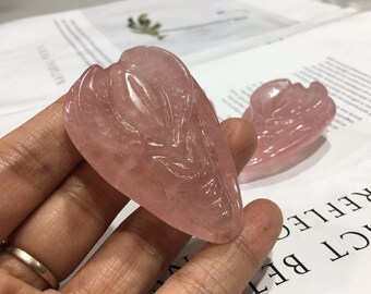 Rose Quartz Female Vulva Crystal Carving, Source of Life Figurine Statue, Crystals for Self Love