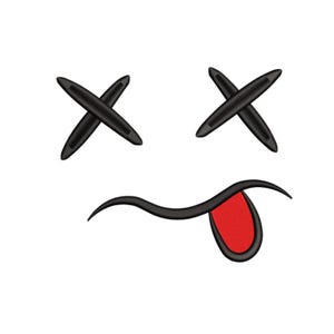 Emoji machine embroidery, Funny Cartoon Face Embroidery, Face Embroidery, Emotions machine Embroidery, Funny Face Embroidery, PES File