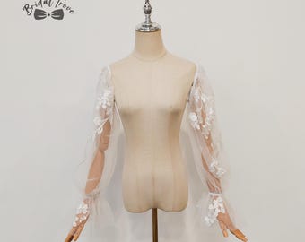 Abnehmbare Hochzeit Ärmel, anpassbare Braut Ärmel, Ärmel, ausgefallene Hochzeit Ärmel.