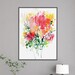 Pink Wall Art Floral Gift for Her Watercolor Flowers Abstract Art Print Watercolor Print Peonies Roses Inspiration CreativeIngrid