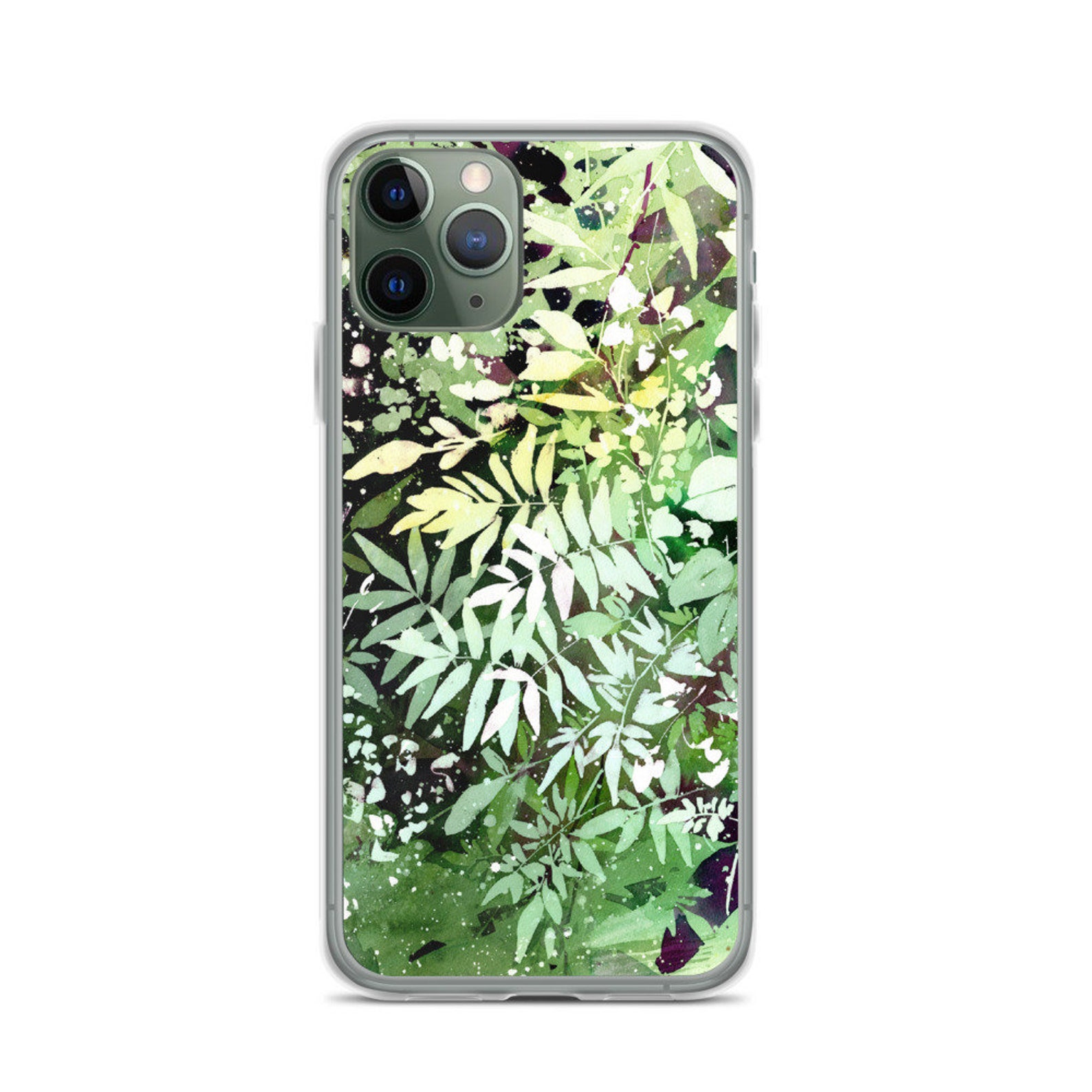 Green Leaves iPhone Case Cover Green Garden Art by Etsy