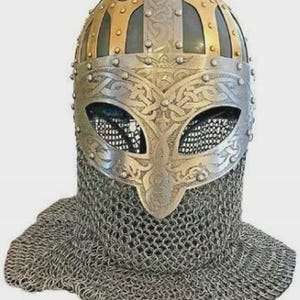Medieval Viking Vendel Helmet | SCA LARP Solid Helmet | 14 Gauge Steel | Norse Warrior Armor
