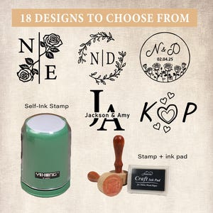 Wedding Stamp/Custom Wedding Stamp/Personalized Monogram Stamp/Custom Initial Stamp/Personalized Wedding Stamp/Wedding Gift