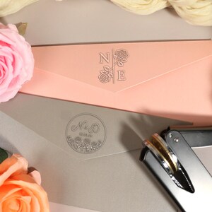Custom Wedding Embosser Stamp, Personalized Monogram Embosser, Custom Initials Embosser, Envelope and Invitation Embosser, Napkin Embosser