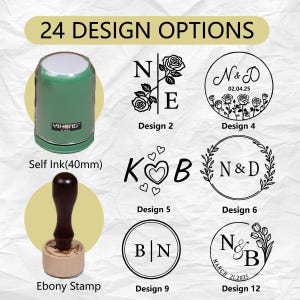 Wedding Monogram Stamp | Initials Stamp | Self Inking Wedding Stamp | Personalized Wedding Stamp | Wedding Favors Stamp | Custom Stamp