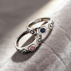 Huilring verstelbare ring Sterlingzilver, koppelring, 100% echt S925-zilver