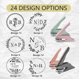 Personalized Wedding Embosser Stamp｜Initials Embosser｜Envelope and Invitation Embosser｜Napkin embosser｜Custom your wedding embosser