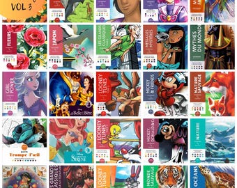 3000+ Disney Coloring Pages Bundle, 25 Books (Printable PDF)