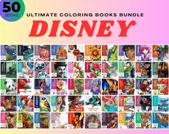 Disney Coloring Books Bundle | 6000+ Pages, Printable PDF (Digital Download)