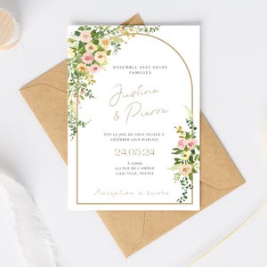Modèle faire-part mariage