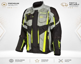 KLIM Badlands Pro Motorcycle Jacket | Grey & Hi-Vis Yellow Adventure Touring Jacket | Riding Gear | Zahid Wears