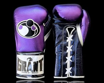 New Customized Grant Style Leather Boxing Gloves, 100% Real Leather | ZAHID WEARS