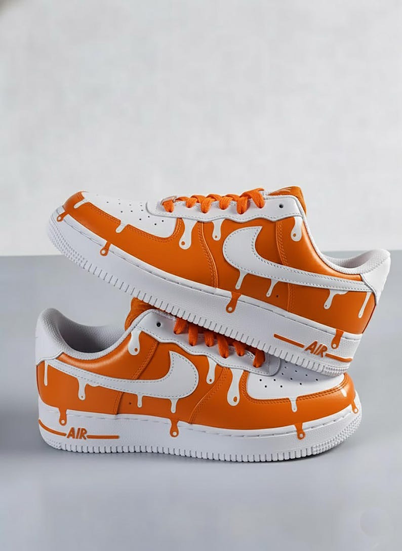 Custom Af1 Drip Custom Hand Painted Drip Air Force 1 Sneakers: Personalized AF1 Shoes ...