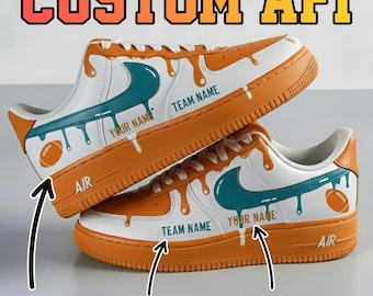 Hand Painted Air Force 1 Sneakers: Personalized AF1s, Custom Names Shoes