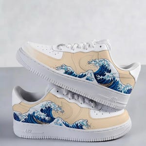 Painted Air Force 1 Waves - Etsy display picture 2