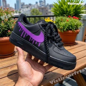 Purple rope laces air force 1 - Etsy 日本